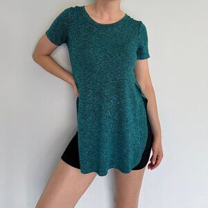 Mossimo Tunic Tee Dress Heather Green Knit Size S